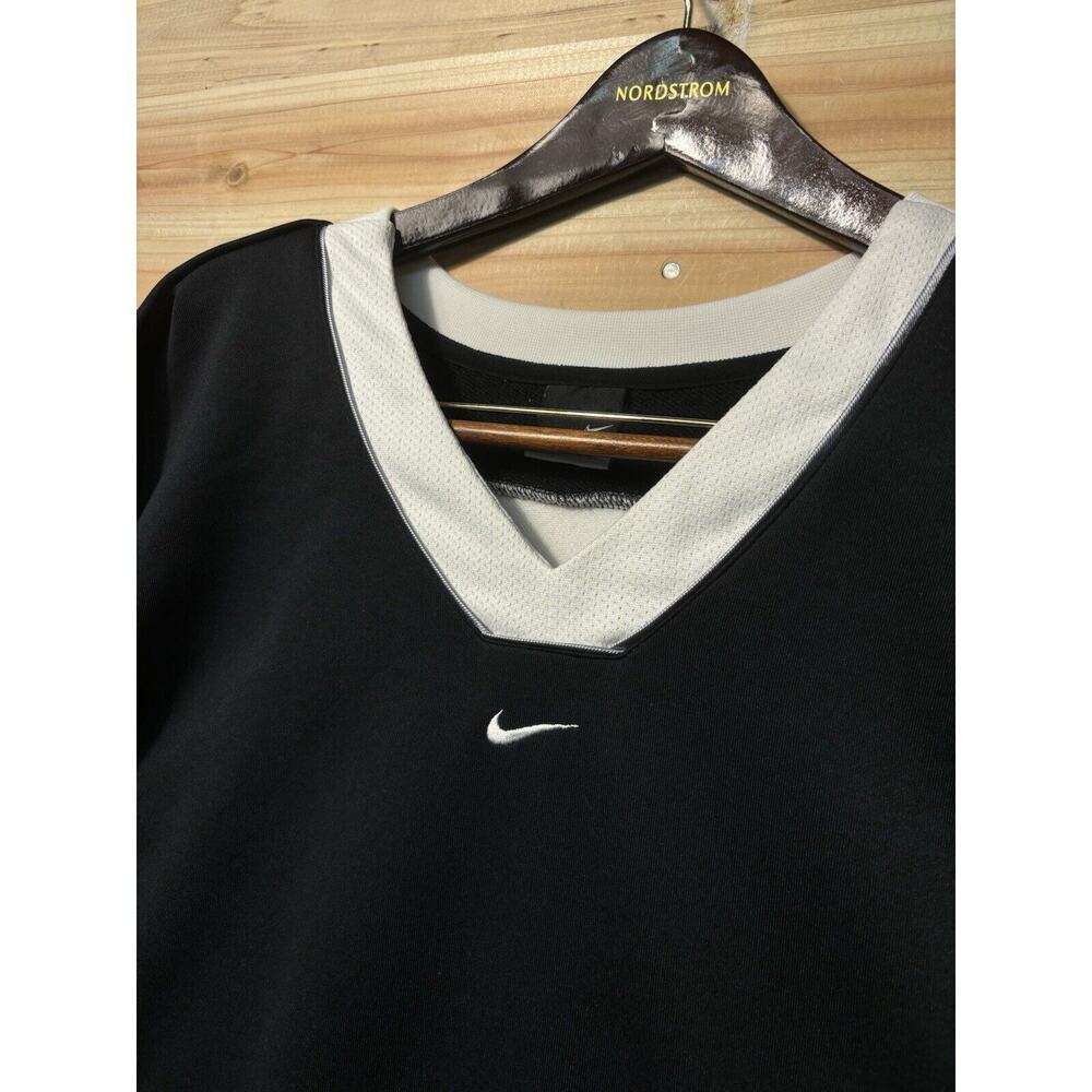 Vintage Nike Center Swoosh Sweatshirt Long Sleeve Hoop Tech Sz XL Y2K Drifit - Picture 4 of 6